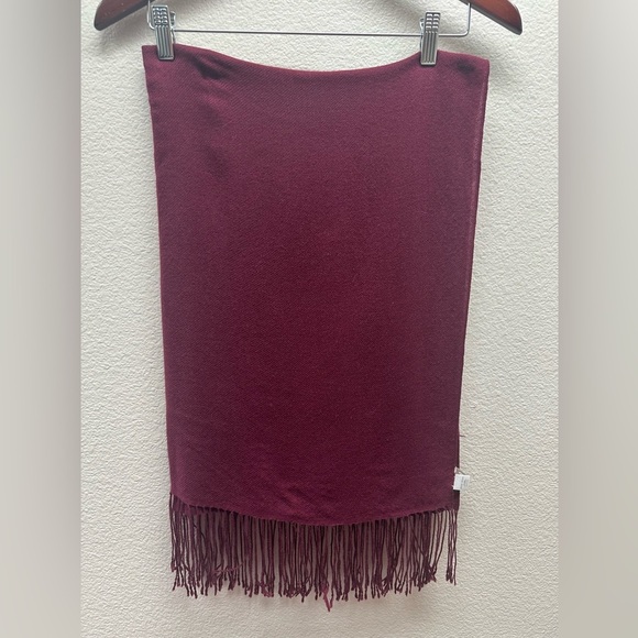 New Nordstrom Burgundy Scarf/Wrap - Picture 5 of 6